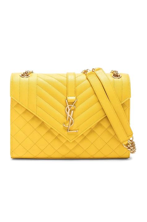 yellow ysl bag|yves Saint Laurent chain bag.